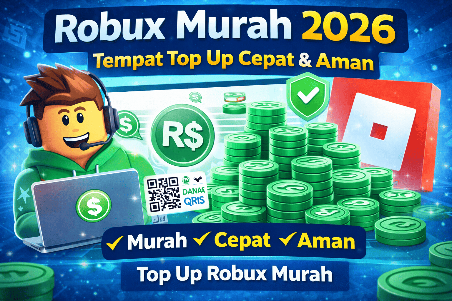Robux Murah 2026 â€“ Tempat Top Up Robux Murah, Cepat dan Aman